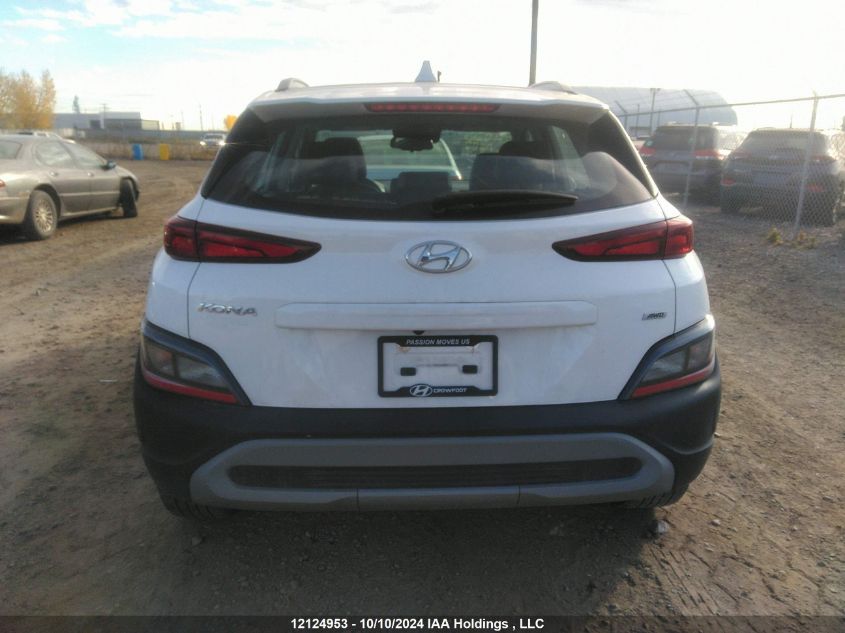 2022 Hyundai Kona Sel VIN: KM8K6CABXNU921758 Lot: 12124953