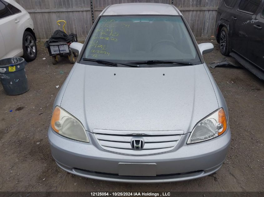 2001 Honda Civic VIN: 2HGES16611H920669 Lot: 12125054