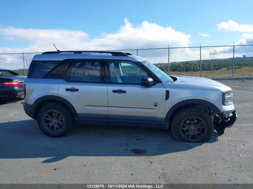 2021 Ford Bronco Sport Big Bend VIN: 3FMCR9B67MRB01692 Lot: 12125078