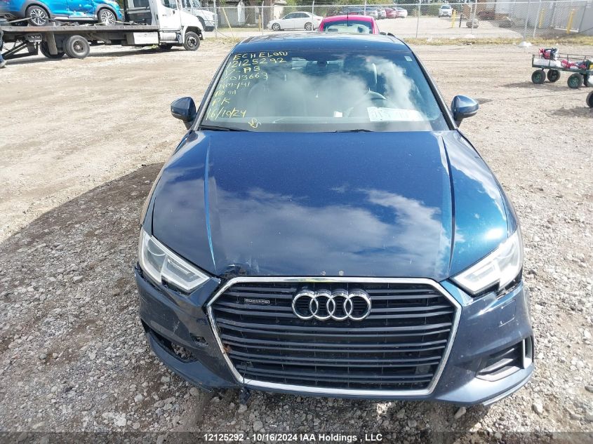 2017 Audi A3 VIN: WAUE8GFF4H1013663 Lot: 12125292