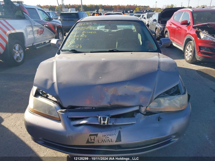 2001 Honda Accord VIN: 1HGCG56411A801954 Lot: 12125299