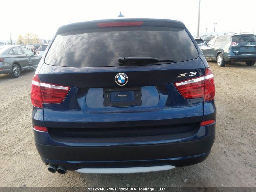 2013 BMW X3 xDrive28I VIN: 5UXWX9C50D0D07922 Lot: 12125340