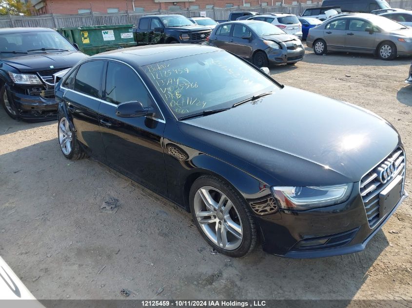 2013 Audi A4 VIN: WAUFFCFL1DN035566 Lot: 12125459