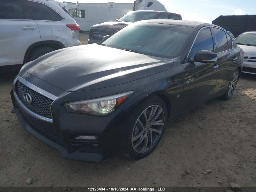 2014 Infiniti Q50 VIN: JN1BV7ARXEM707562 Lot: 12125494