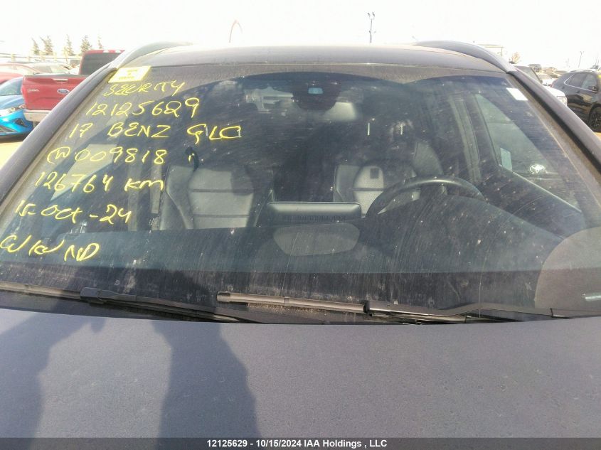 2017 Mercedes-Benz Glc 300 VIN: WDC0G4JB1HV009818 Lot: 12125629