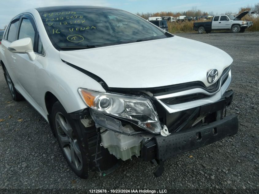 2016 Toyota Venza Base V6 VIN: 4T3BK3BB5GU125164 Lot: 12125678