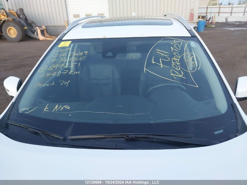 2017 Nissan Rogue VIN: 5N1AT2MV1HC849251 Lot: 12125689