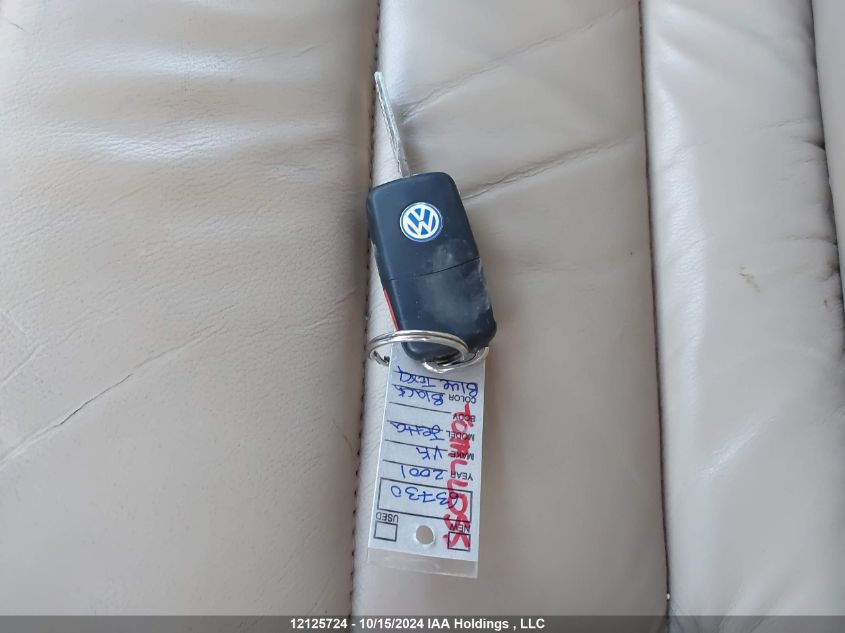 2001 Volkswagen Jetta VIN: 3VWSP29M21M154050 Lot: 12125724