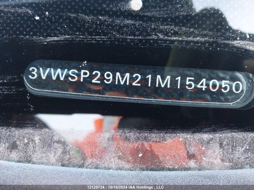 2001 Volkswagen Jetta VIN: 3VWSP29M21M154050 Lot: 12125724