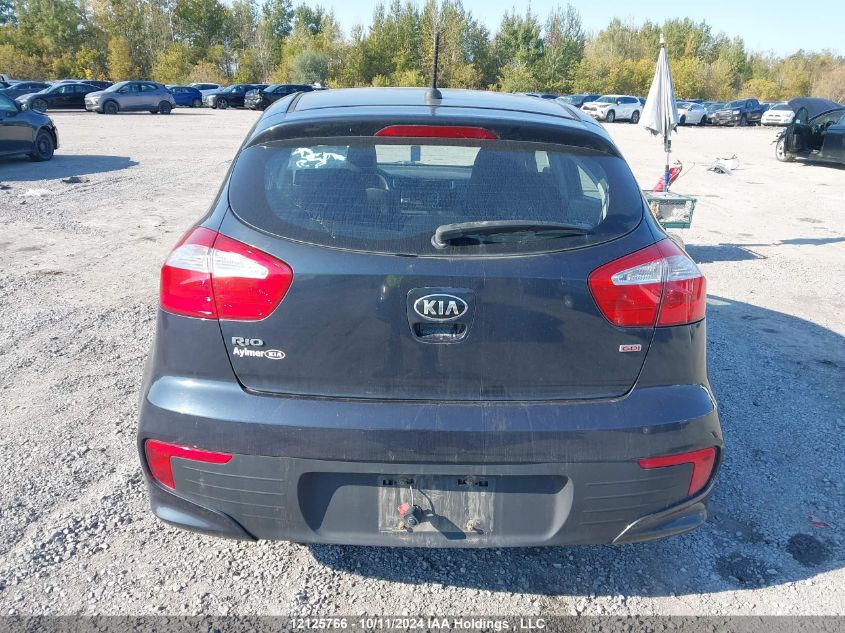 2016 Kia Rio Lx VIN: KNADM5A36G6590981 Lot: 12125766