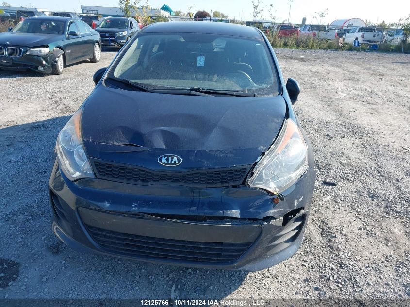 2016 Kia Rio Lx VIN: KNADM5A36G6590981 Lot: 12125766