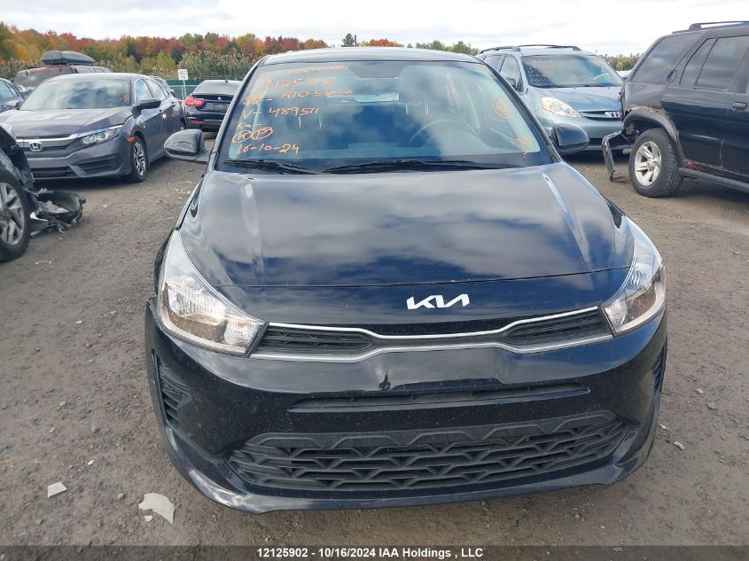 2022 Kia Rio 5-Door VIN: 3KPA25AD7NE489511 Lot: 12125902