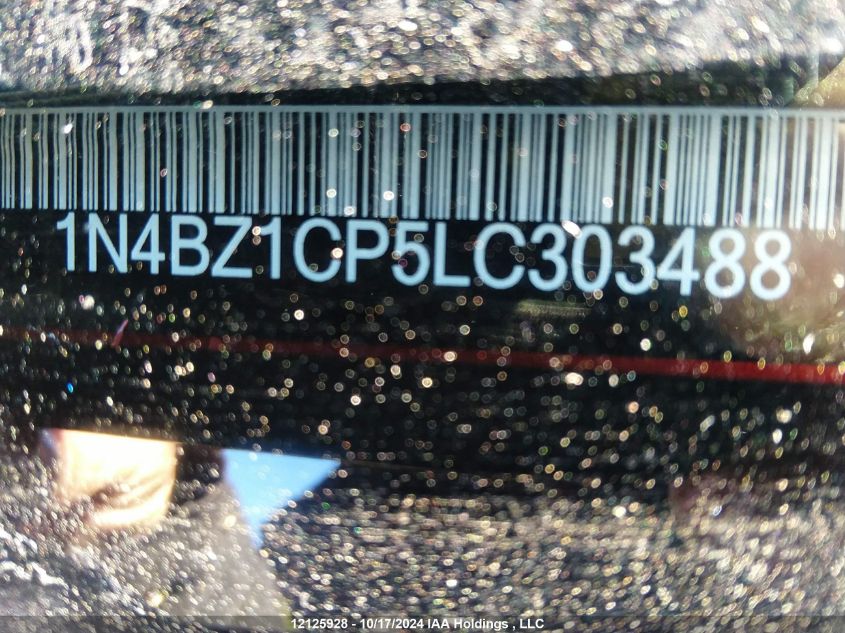 2020 Nissan Leaf VIN: 1N4BZ1CP5LC303488 Lot: 12125928