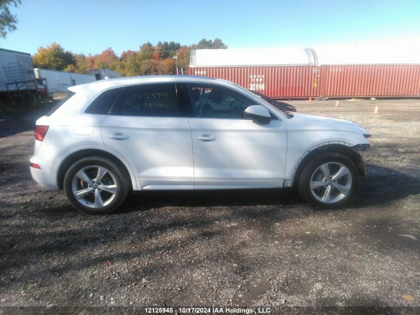 2018 Audi Q5 VIN: WA1BNAFY4J2245901 Lot: 12125945