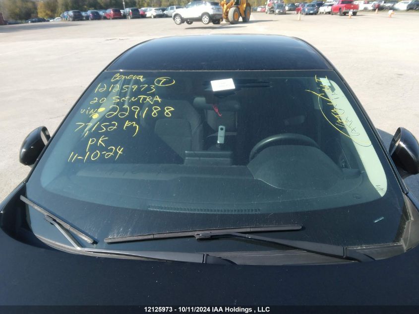 2020 Nissan Sentra VIN: 3N1AB8BVXLY229188 Lot: 12125973