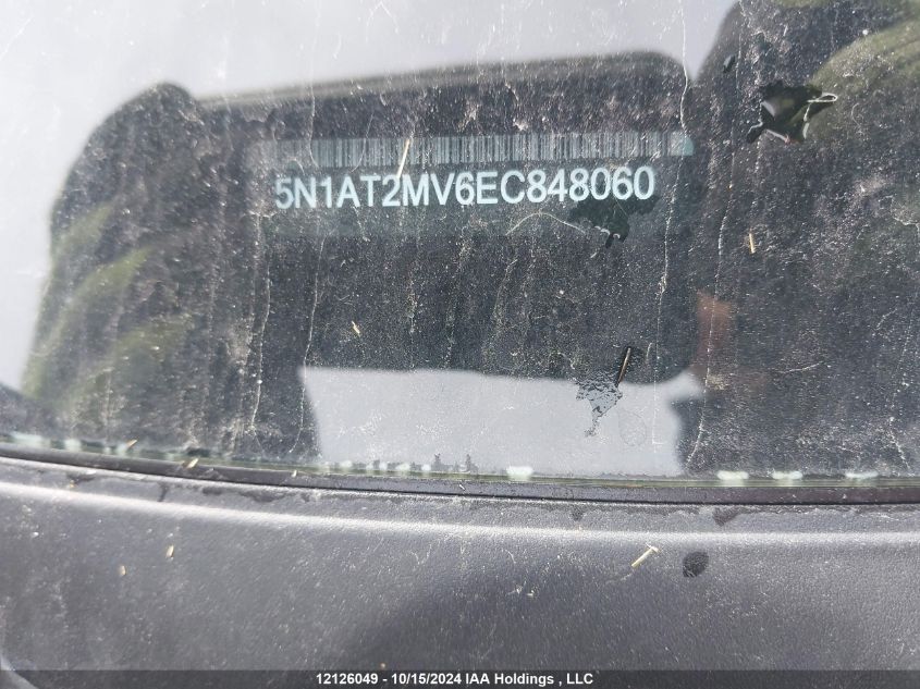 2014 Nissan Rogue VIN: 5N1AT2MV6EC848060 Lot: 12126049