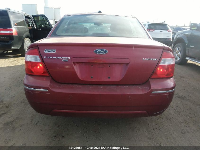 2007 Ford Five Hundred Limited VIN: 1FAHP28197G153233 Lot: 12126054