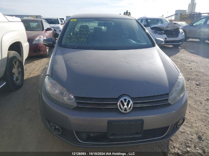 2010 Volkswagen Golf VIN: WVWNM9AJ3AW318425 Lot: 12126093