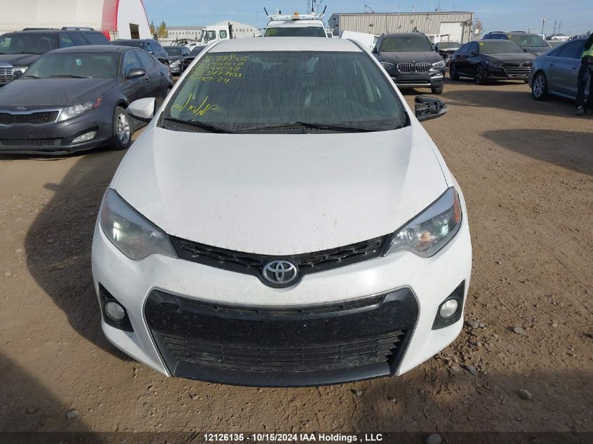 2016 Toyota Corolla L/Le/Le Pls/Prm/S/S Pls VIN: 2T1BURHE1GC544038 Lot: 12126135