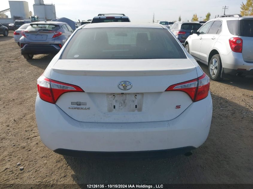 2016 Toyota Corolla L/Le/Le Pls/Prm/S/S Pls VIN: 2T1BURHE1GC544038 Lot: 12126135