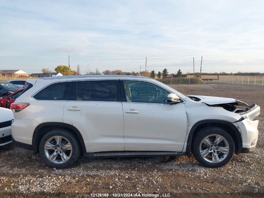 2014 Toyota Highlander Limited/Ltd Platnum VIN: 5TDDKRFH6ES062987 Lot: 12126169