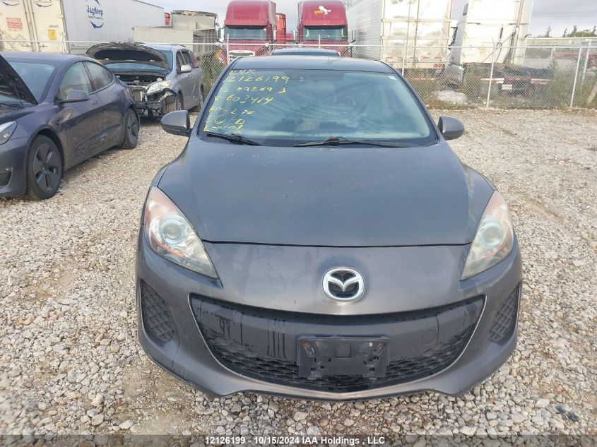 2012 Mazda 3 I VIN: JM1BL1V72C1603414 Lot: 12126199