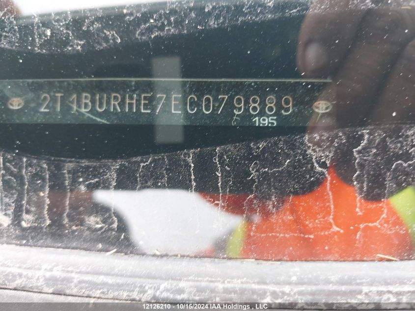 2014 Toyota Corolla VIN: 2T1BURHE7EC079889 Lot: 12126210