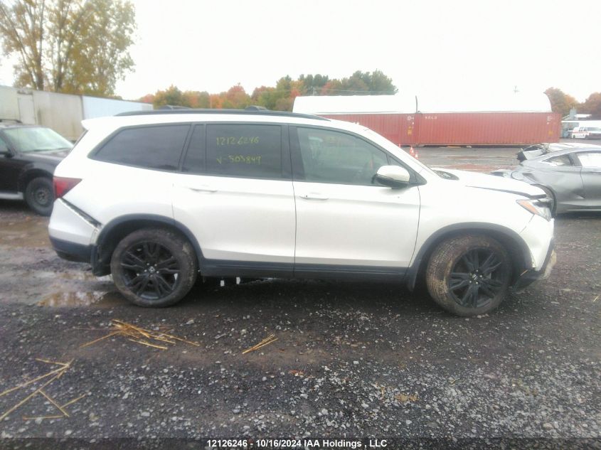 2020 Honda Pilot VIN: 5FNYF6H02LB503849 Lot: 12126246