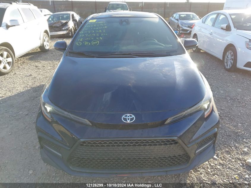 2020 Toyota Corolla Se/Xse VIN: 5YFB4RBE4LP049383 Lot: 12126299