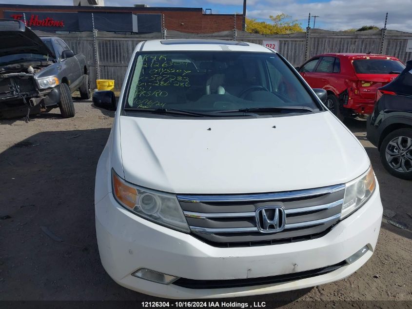 2011 Honda Odyssey Touring/Touring Elite VIN: 5FNRL5H91BB507282 Lot: 12126304