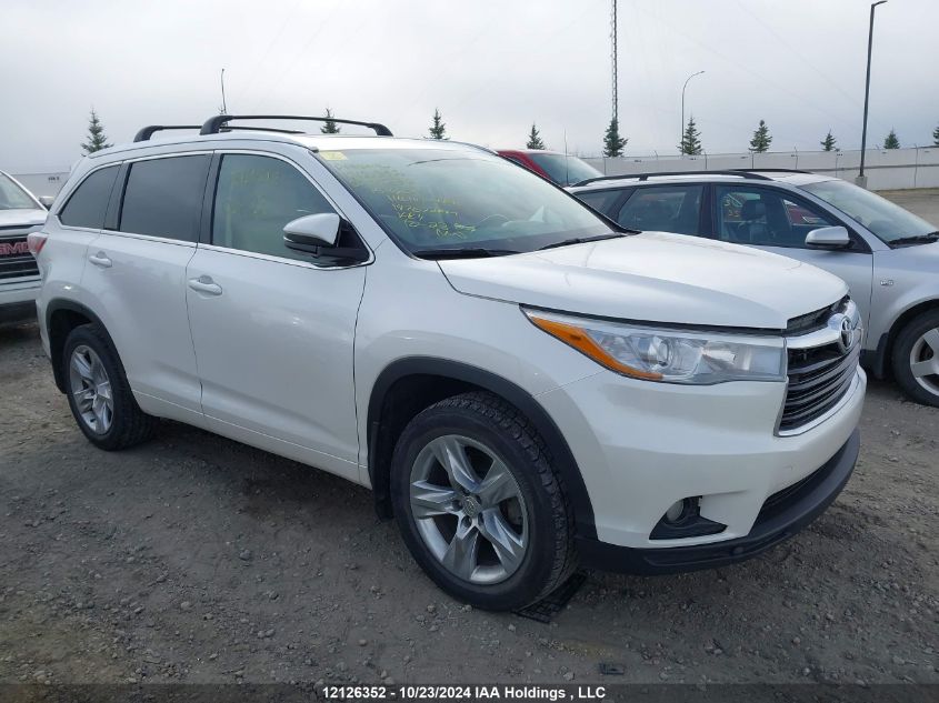 2015 Toyota Highlander Limited/Ltd Platinum VIN: 5TDDKRFH1FS097356 Lot: 12126352