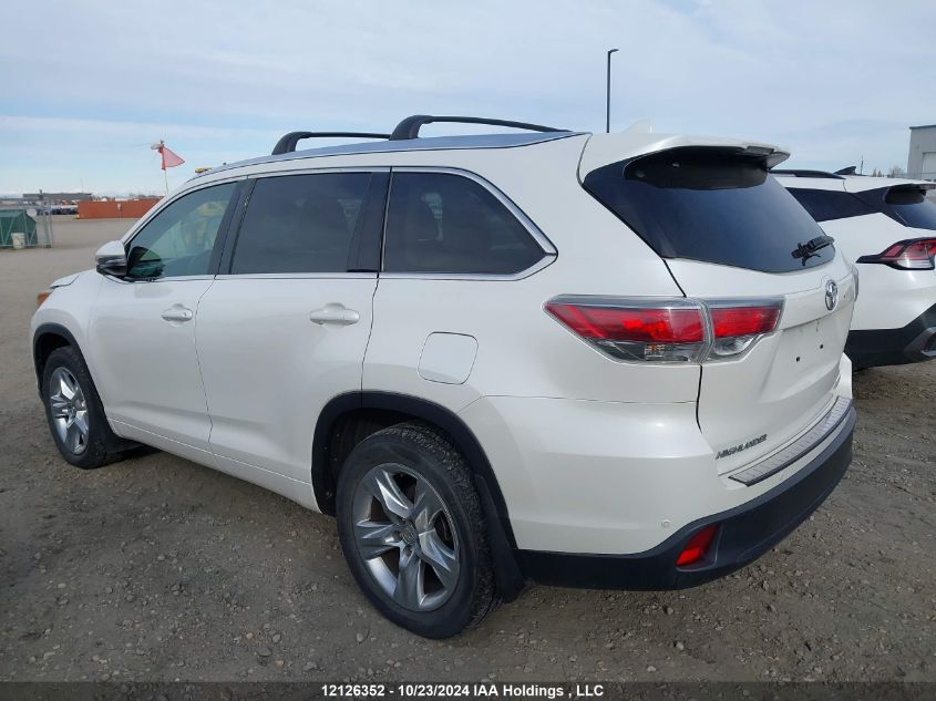 2015 Toyota Highlander Limited/Ltd Platinum VIN: 5TDDKRFH1FS097356 Lot: 12126352