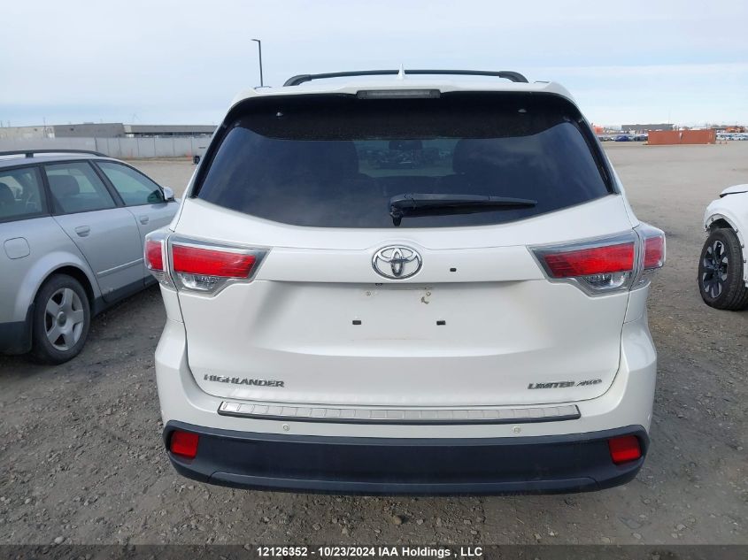 2015 Toyota Highlander Limited/Ltd Platinum VIN: 5TDDKRFH1FS097356 Lot: 12126352