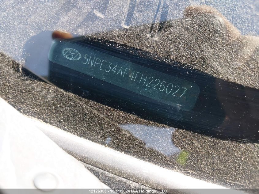 2015 Hyundai Sonata Sport/Limited VIN: 5NPE34AF4FH226027 Lot: 12126353