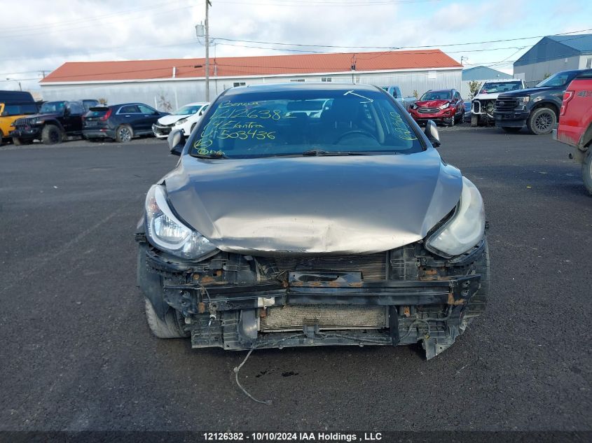 2014 Hyundai Elantra Gls VIN: 5NPDH4AE0EH503436 Lot: 12126382