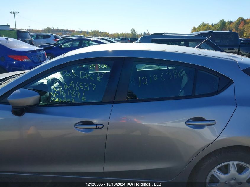 2015 Mazda Mazda3 VIN: 3MZBM1K78FM161891 Lot: 12126386