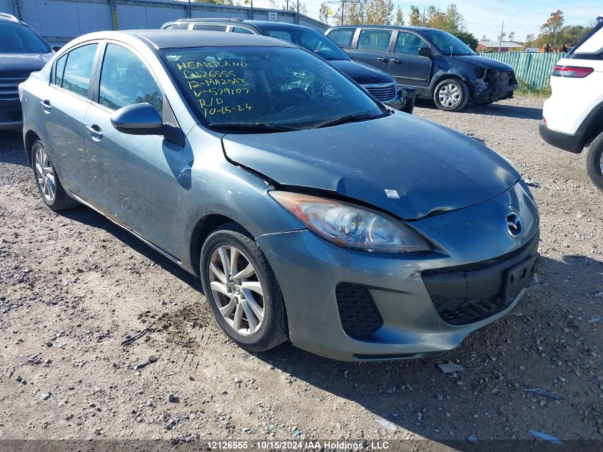 2012 Mazda Mazda3 VIN: JM1BL1UF2C1579107 Lot: 12126555