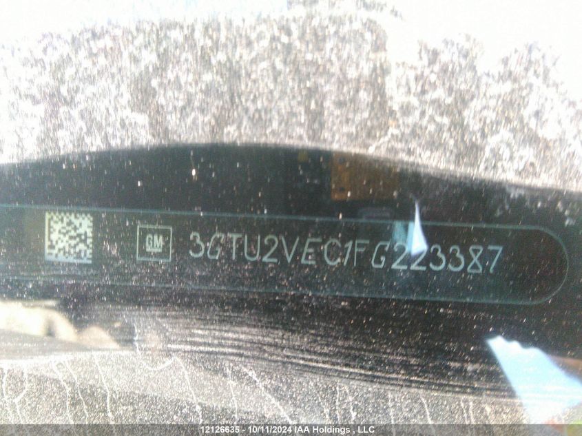 2015 GMC Sierra 1500 VIN: 3GTU2VEC1FG223387 Lot: 12126635