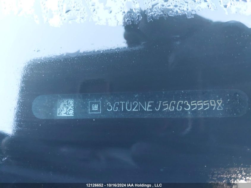 2016 GMC Sierra 1500 VIN: 3GTU2NEJ5GG355598 Lot: 12126652