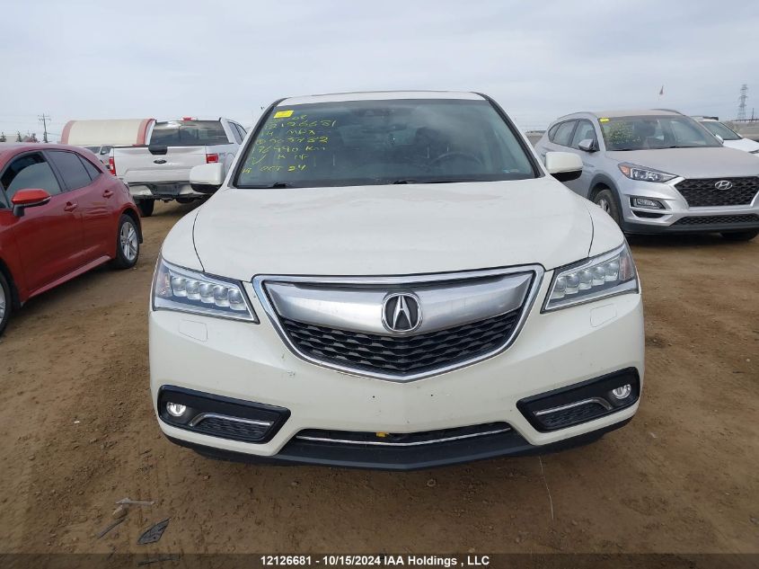 2014 Acura Mdx VIN: 5FRYD4H67EB503782 Lot: 12126681