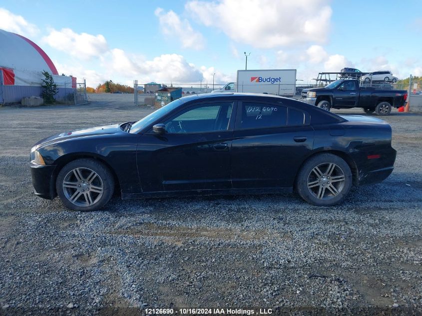 2012 Dodge Charger Sxt VIN: 2C3CDXHG7CH262551 Lot: 12126690