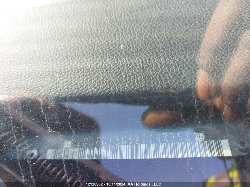 2008 Chevrolet Silverado 1500 VIN: 2GCEC130681148958 Lot: 12126932