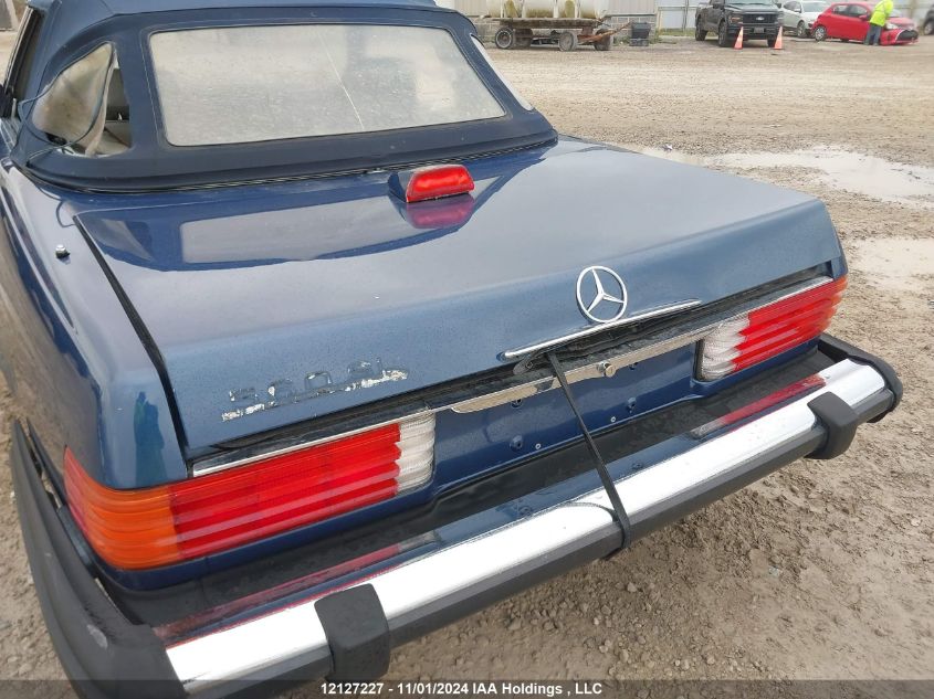 1986 Mercedes-Benz 560 Sl VIN: WDBBA48DXGA054915 Lot: 12127227