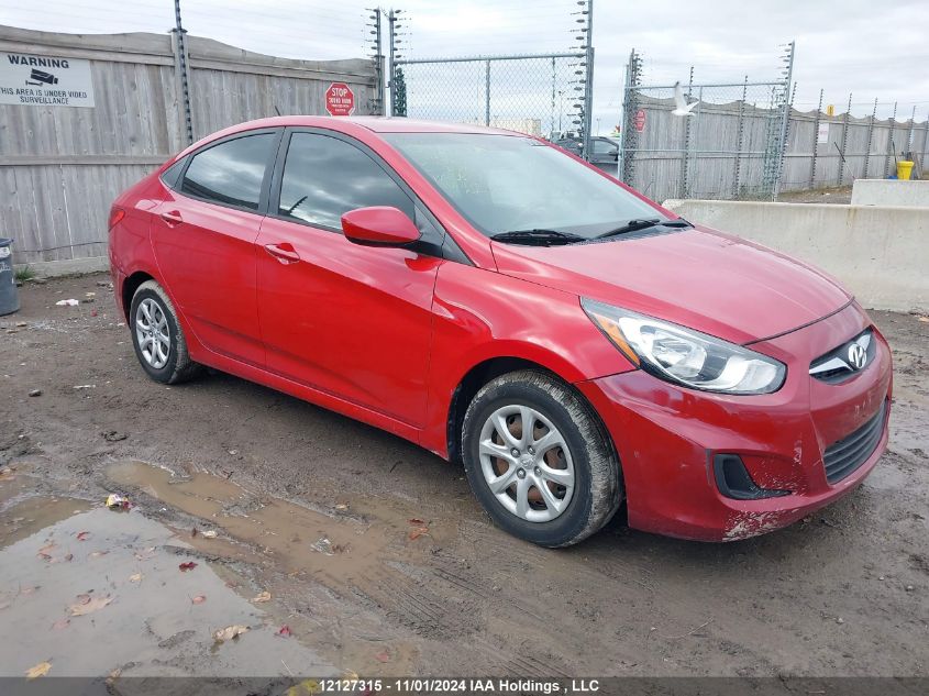 2014 Hyundai Accent Gls/Gs VIN: KMHCT4AE6EU731680 Lot: 12127315