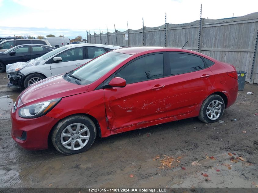 2014 Hyundai Accent Gls/Gs VIN: KMHCT4AE6EU731680 Lot: 12127315