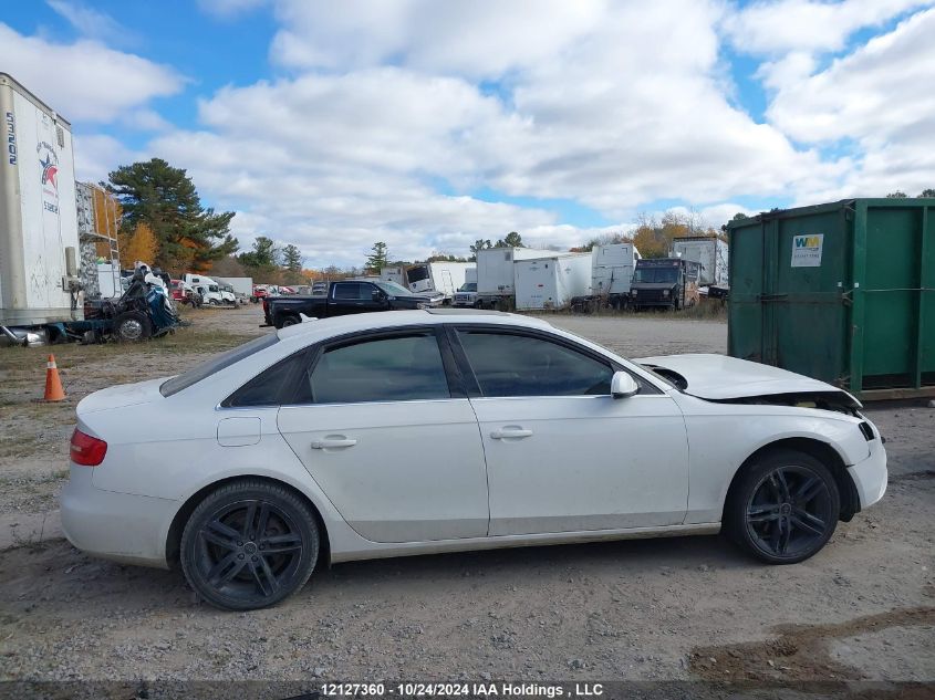 2013 Audi A4 VIN: WAUFFCFL4DN044374 Lot: 12127360