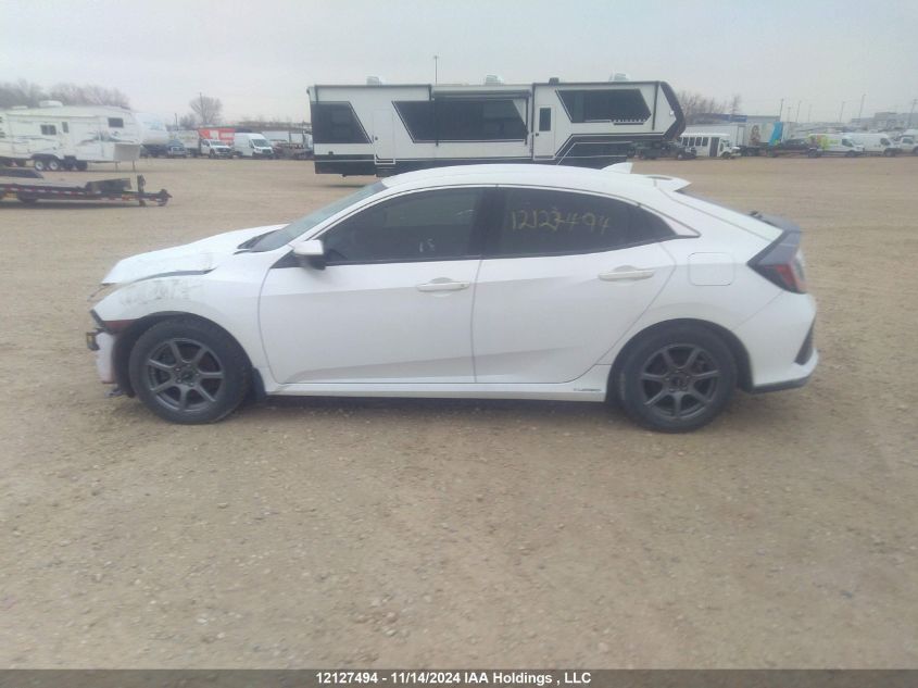 2018 Honda Civic Hatchback VIN: SHHFK7H28JU307744 Lot: 12127494