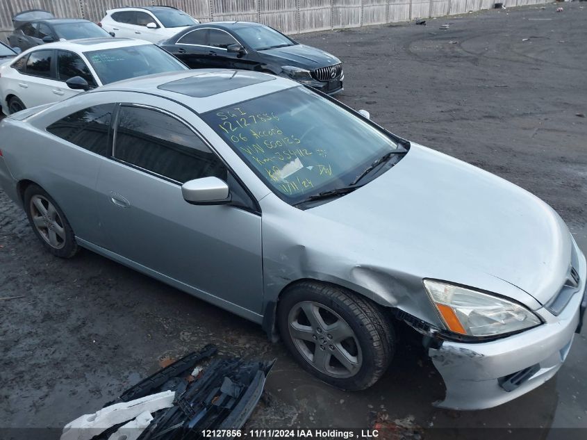 2006 Honda Accord Cpe VIN: 1HGCM81696A800125 Lot: 12127856