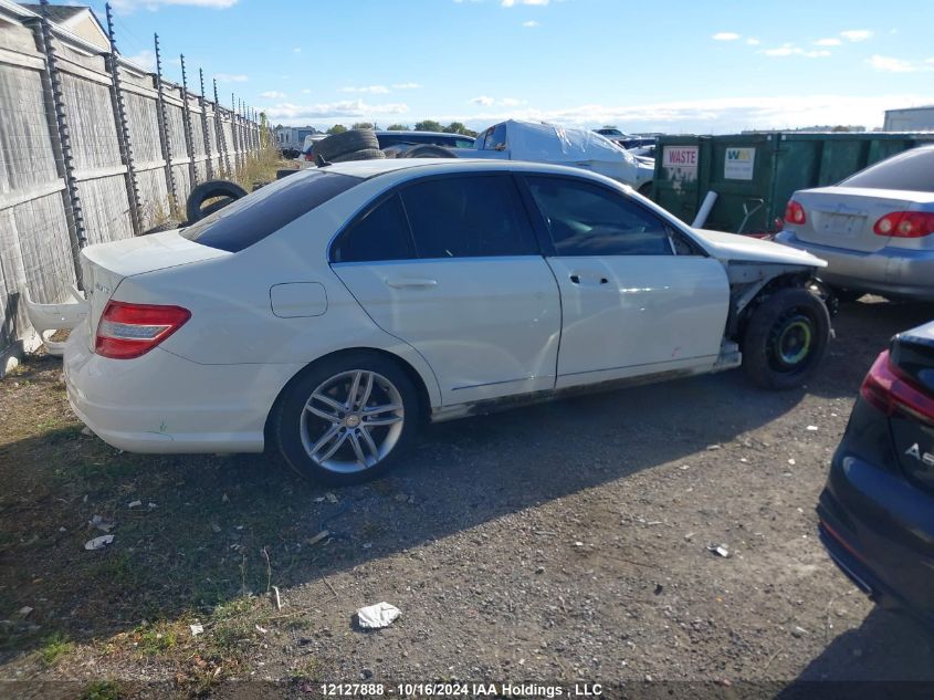 2011 Mercedes-Benz C-Class VIN: WDDGF8BB4BA482095 Lot: 12127888
