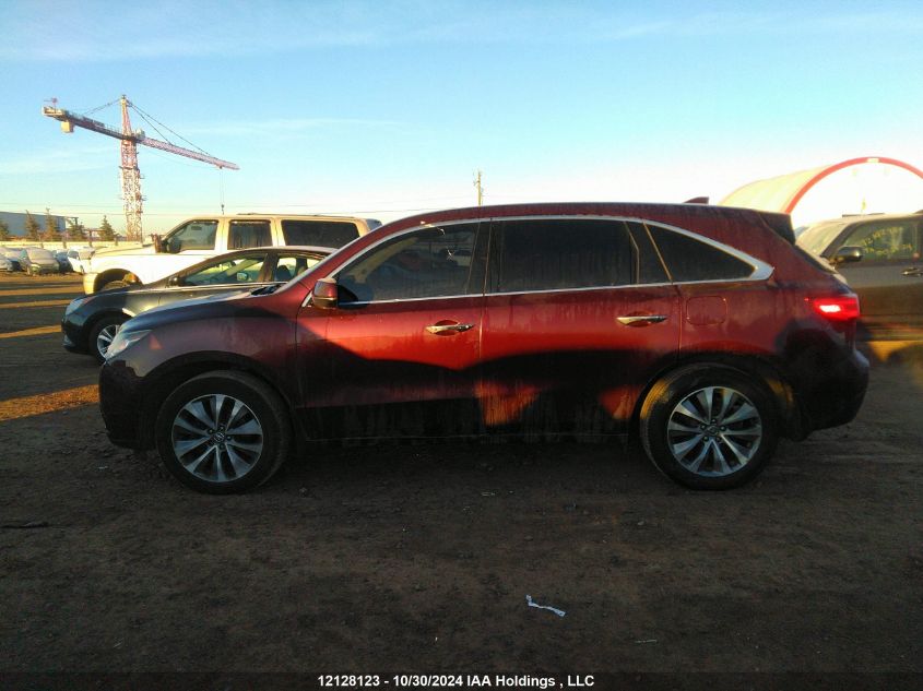 2016 Acura Mdx VIN: 5FRYD4H48GB507549 Lot: 12128123